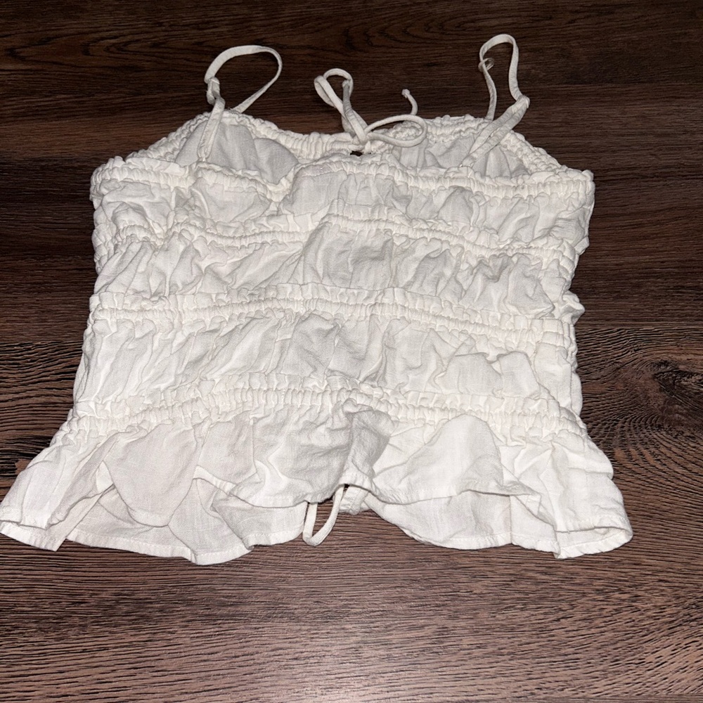 H&M Cream Drawstring Top - Picture 7 of 7